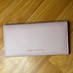 Light Pink Aimee Kestenberg Wallet card/change purse EUC 7.5 in